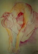 Narciso: Aquarela e l�pis sobre papel