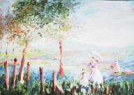 Colheita de Ver�o -�leo sobre tela -50 x 70 cm -1996