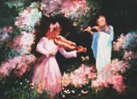 Duo na Primavera-�leo sobre tela-50 x 70 cm -1996