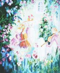Trio na Primavera-�leo sobre tela-50 x 70 cm -1995