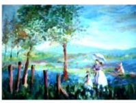 �leo sobre tela -Colheita de Mios�tis-0,50 cm x 0,70 cm